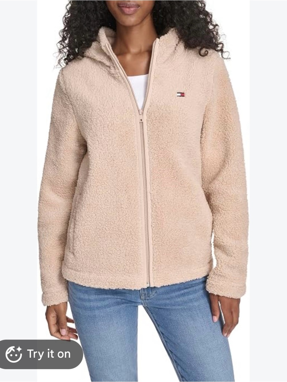 Tommy Hilfiger Sherpa Zip-Front Jacket